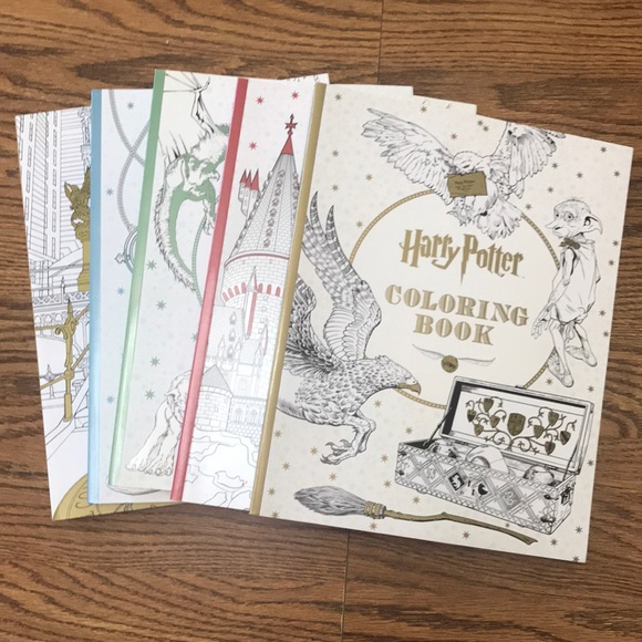 Other | Brand New Harry Potter Coloring Books Set Of 5 | Poshmark